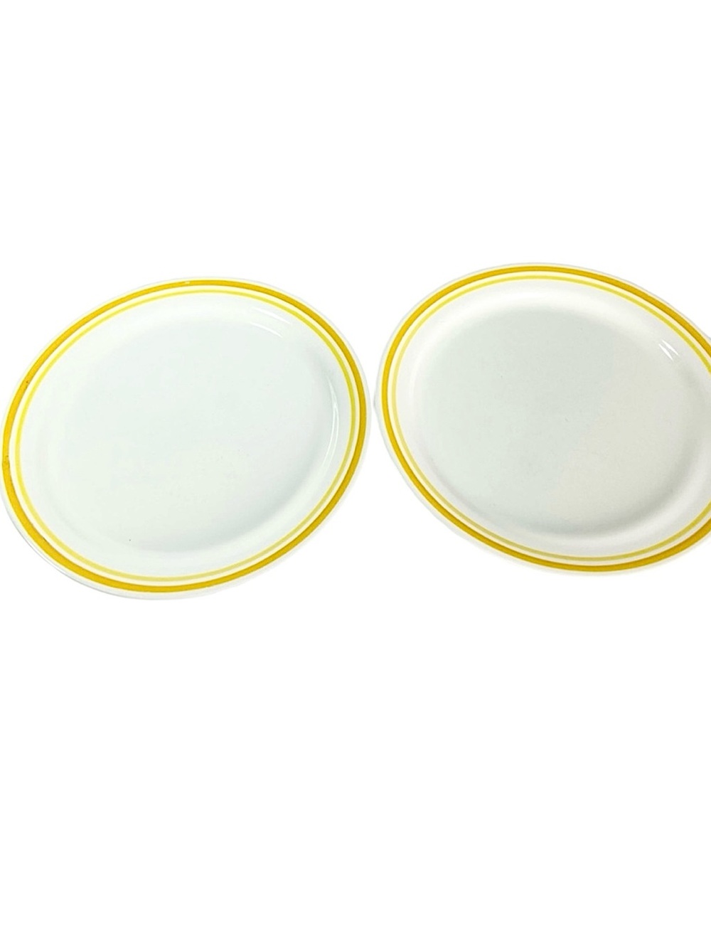 Corelle Citrus dinner plates set‎ of 2 sunflower yellow band